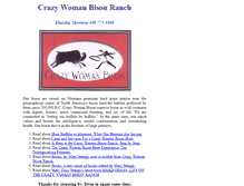 Tablet Screenshot of crazywomanbison.com